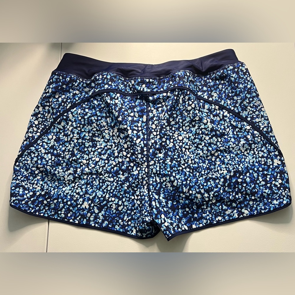 Lands End Patterned Swim Shorts - Picture 2 of 3
